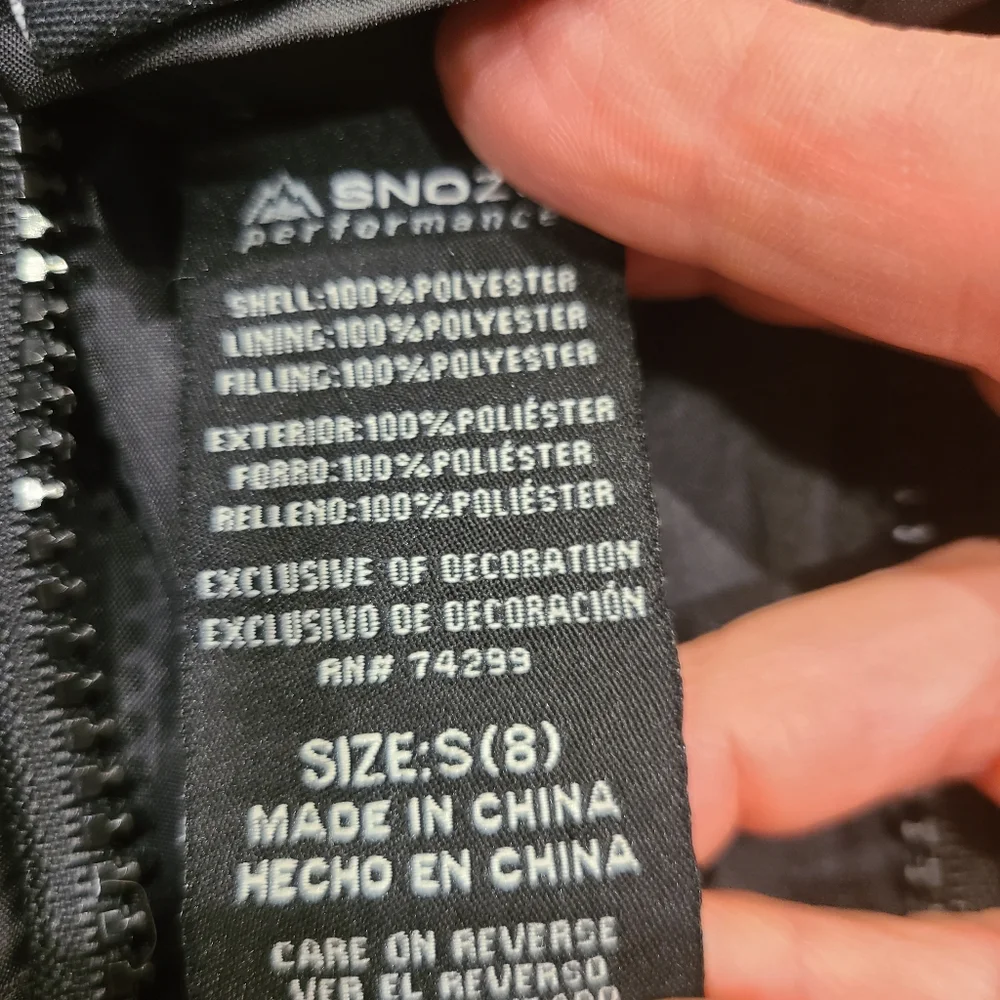 Snozu Kids Black Puffer Jacket